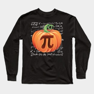 Pumpkin Pi Day Math Halloween Thanksgiving Long Sleeve T-Shirt